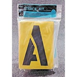 Decorcal 4SK Reusable Stencil Lettering Kit 4-Inch